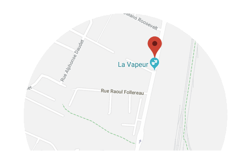 Carte La Vapeur - Dijon (Mobile)